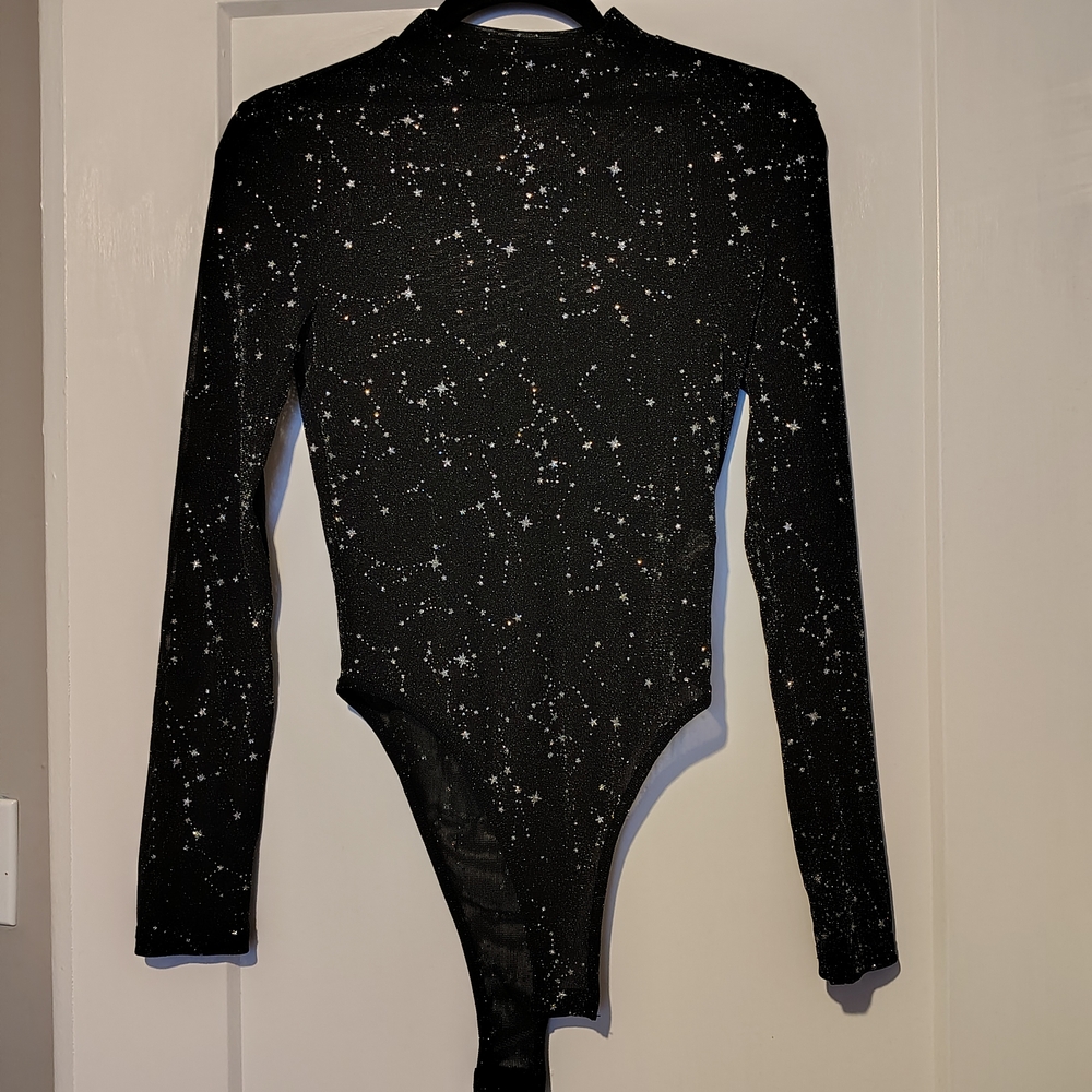 SHEIN Black Starry Bodysuit